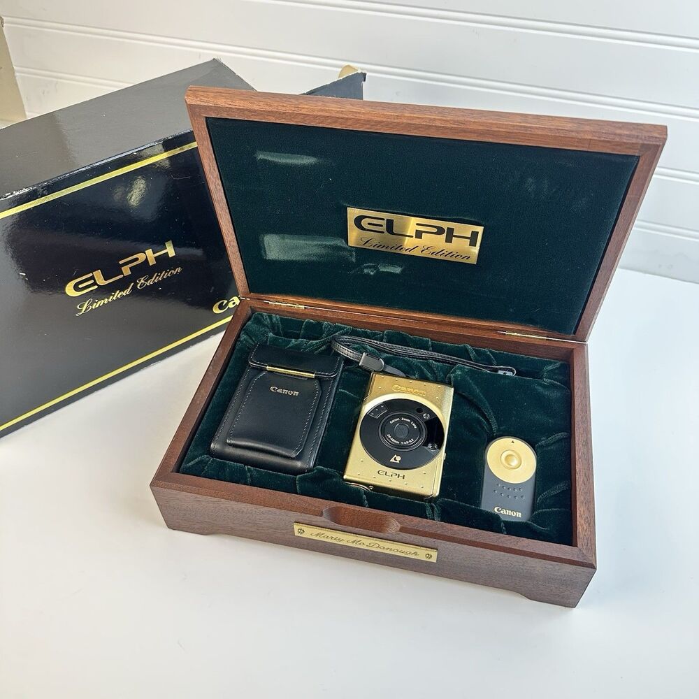 Canon Elph Limited Edition Gold Plated 60th Anniversary Film Camera Untested